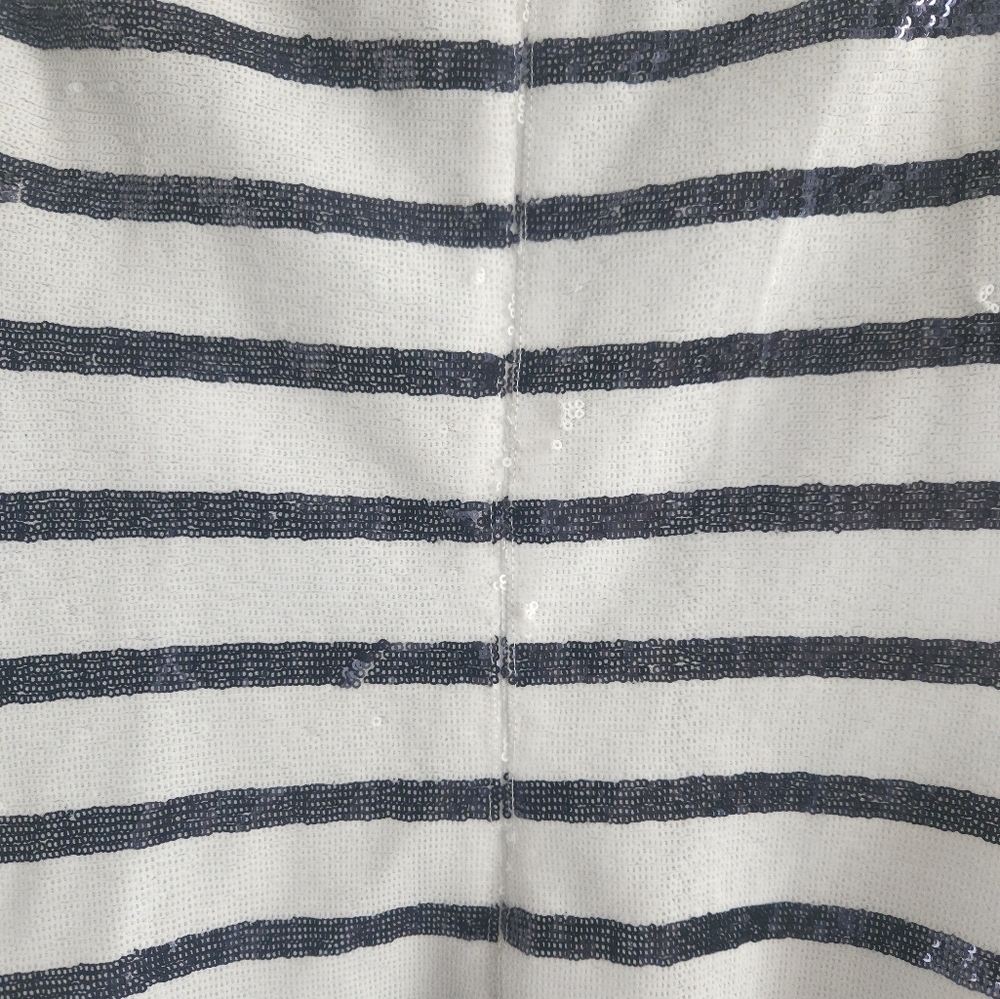 NWT Ralph Lauren Striped Sequin Short Sleeve Blouse - Picture 12 of 12